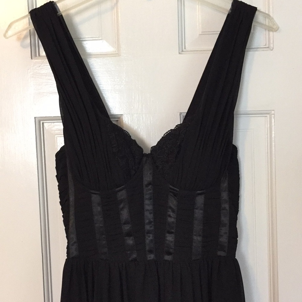 Long black gown